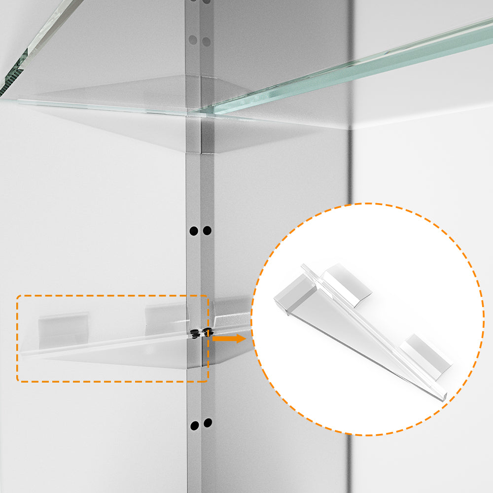 QuaviKey Medicine Cabinets Shelf Brackets (4)